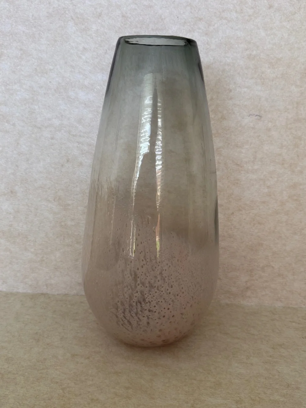 NWT Anthropologie Home Large Carmen Handpainted Glass Vase 14.75